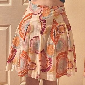 BCBG MAXAZRIA | Cotton Floral Skirt